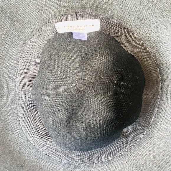 Four Buttons by San Diego Hat Co Black Floppy Wide Brim Wool Sun Hat Foldable - Picture 11 of 12